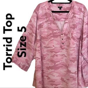 Torrid Pink Camo top, 5X